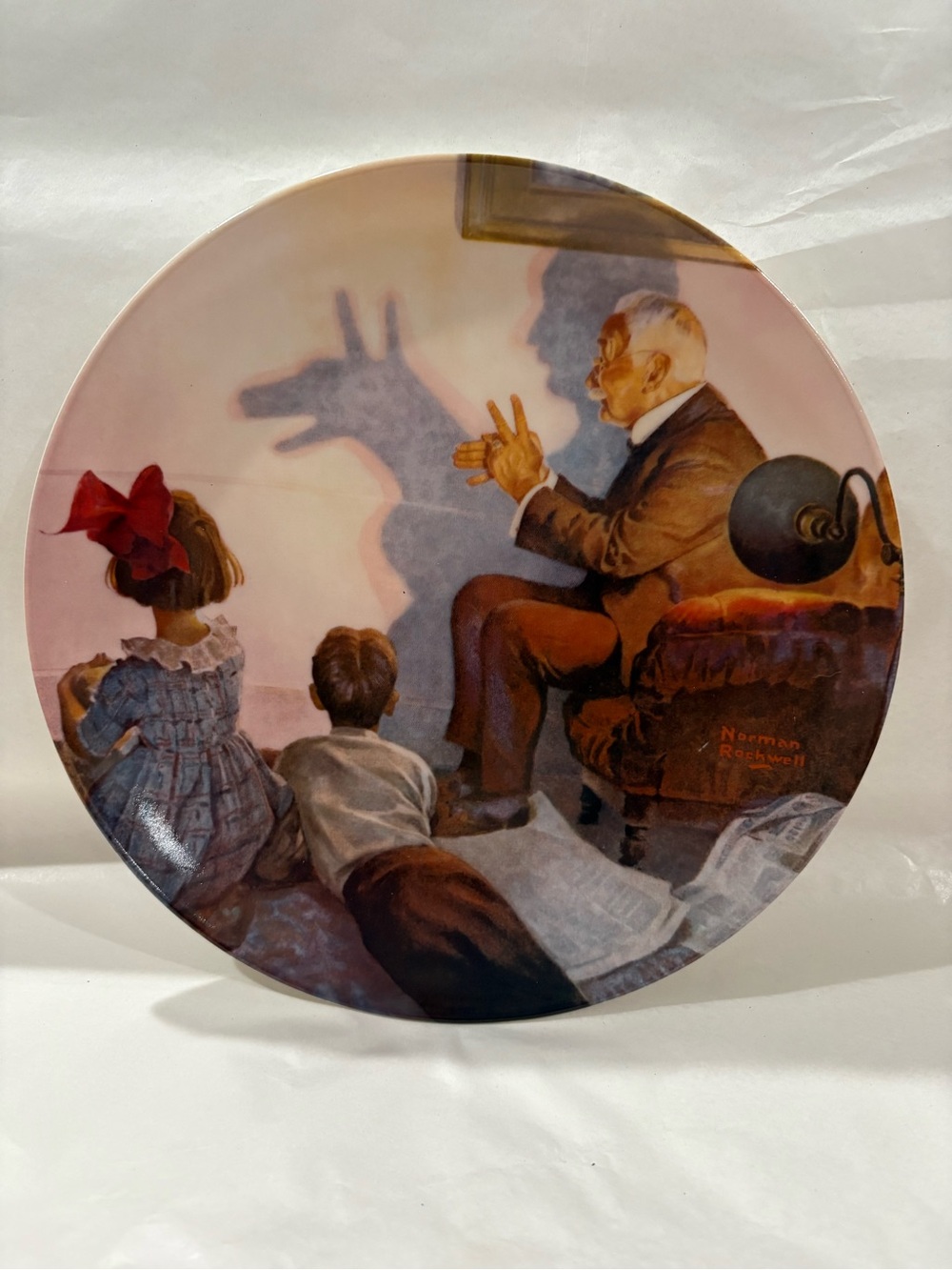 Norman Rockwell Collector Plate - ‘The Shadow Artist’